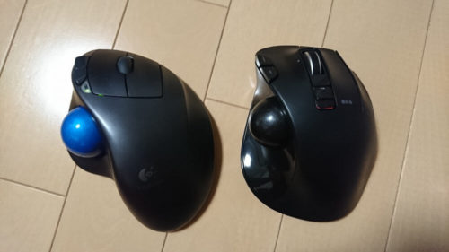 エレコム ワイヤレストラックボール EX-G M-XT1DRBK / Logicool M570t