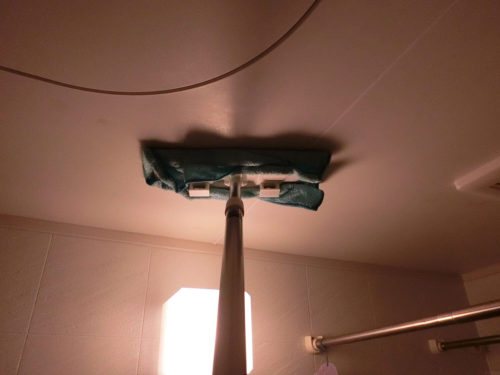風呂天井の大掃除