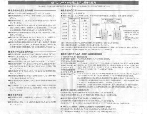 ＧＦベンレート水和剤