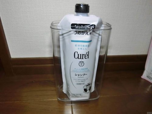 【便利・楽ちん】無印良品のPET詰替ボトルに詰め替えパウチをセット！