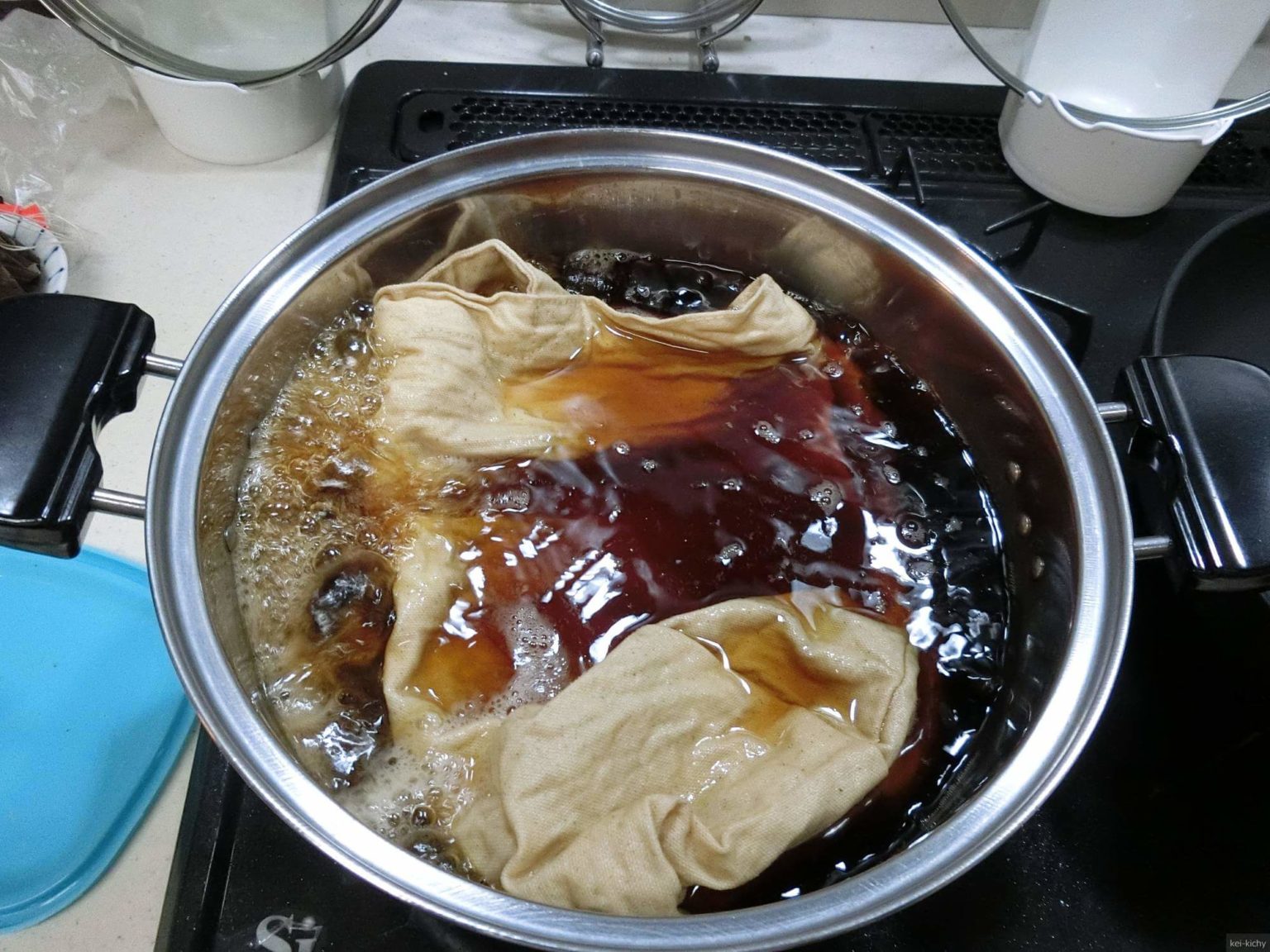 【DIY】帆布バックを紅茶染めして遊ぶ