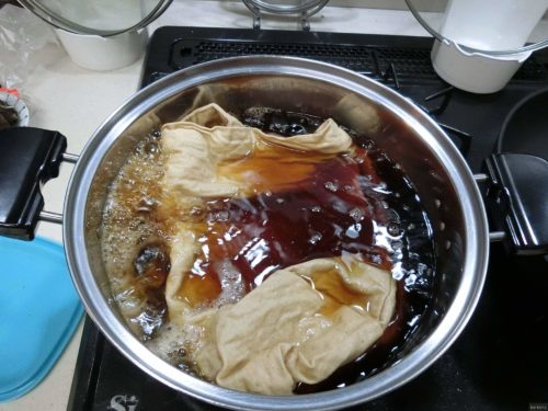 【DIY】帆布バックを紅茶染めして遊ぶ