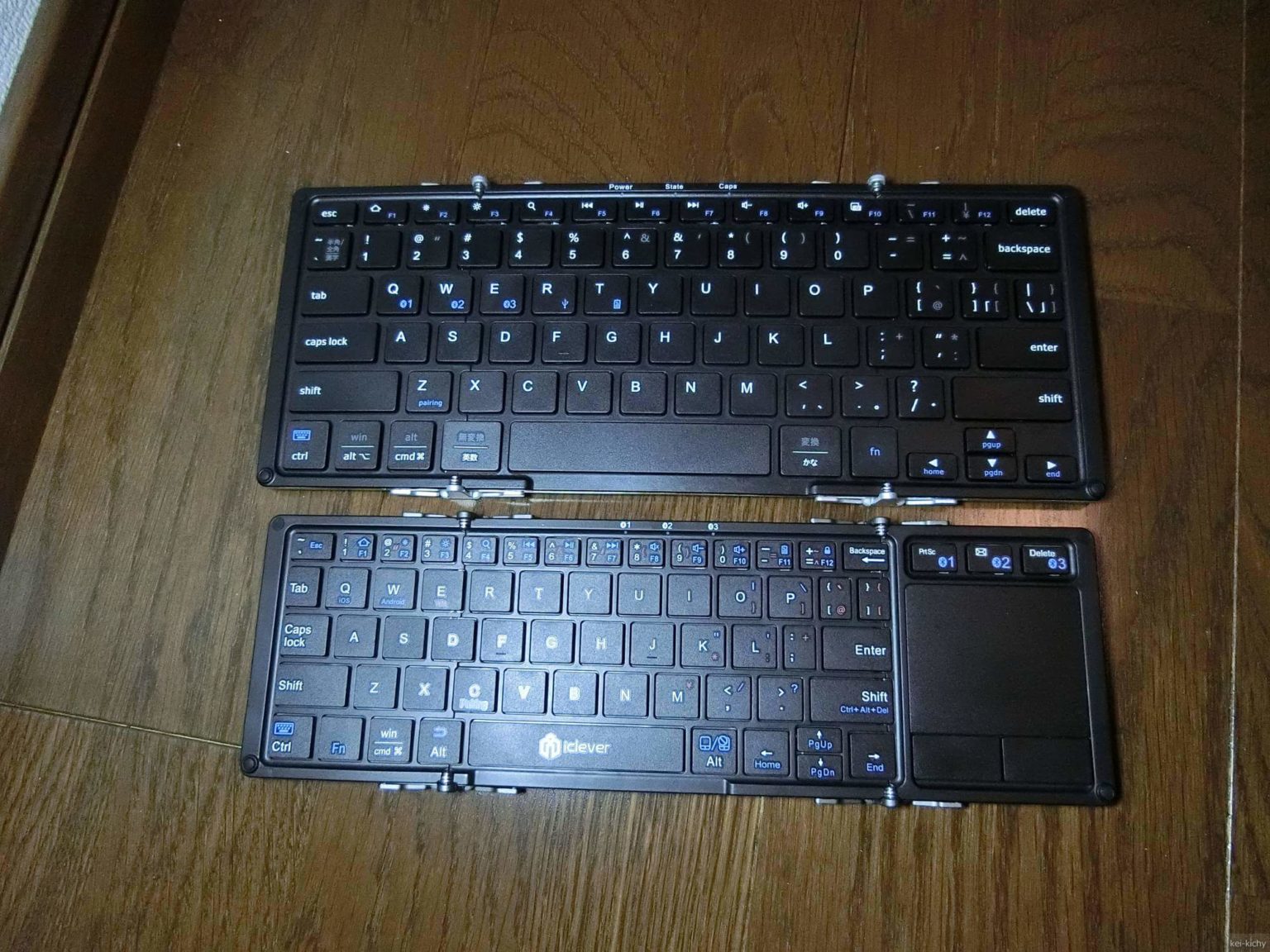 iclever IC-BK20SE IC-BK08 折り畳みキーボード比較
